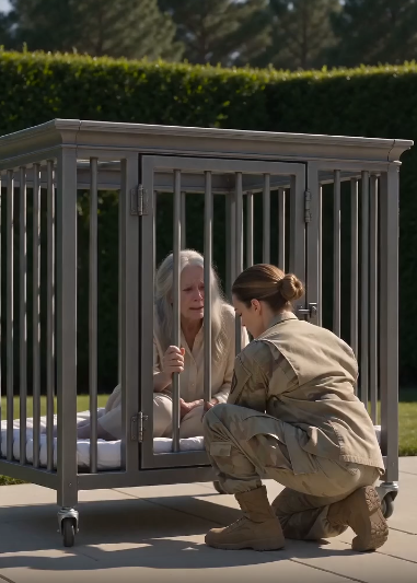 SHE RETURNED FROM DUTY AND FOUND HER GRANDMOTHER IN A CAGE—BUT THE CRUELEST PERSON WAS THE SON WHO HELD THE KEY.
