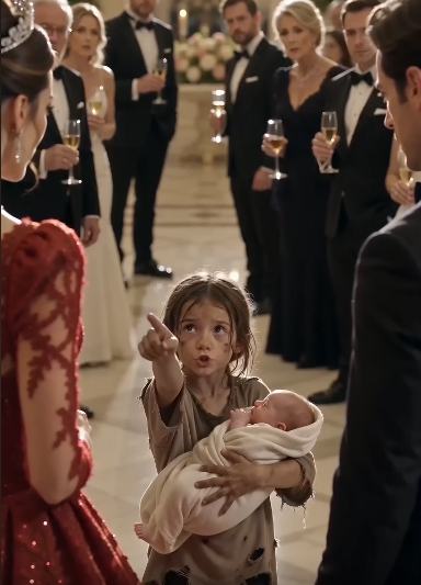 THEY SAW A HOMELESS GIRL AS A STAIN ON THE WEDDING, UNTIL SHE REVEALED THE BABY THE BRIDE HAD THROWN AWAY.