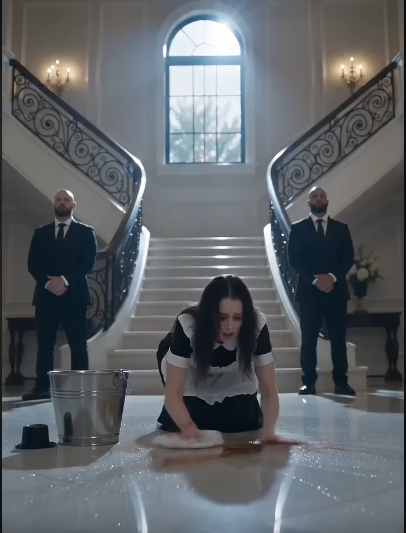 “”I Spent 3 Years Looking for My Wife, Only to Discover She Had Been a Prisoner in Our Own Home the Entire Time—And the Woman Who Kept Her There Was Standing Right in Front of Me.”” The metal bucket crashed against the white marble floor with a deafening clang. Water splashed across the polished surface, spreading in every direction.