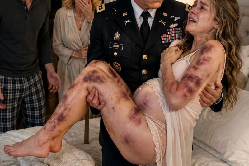 Chapter 2 – The Command PresenceThe heavy, rhythmic thud of combat boots echoing through the apartment hallway shattered the suffocating silence inside the bedroom. Ryan’s face transformed from an arrogant smirk into a mask of pure terror. Linda stepped back, her hand flying to her mouth as the front door was not just opened, but effectively breached.