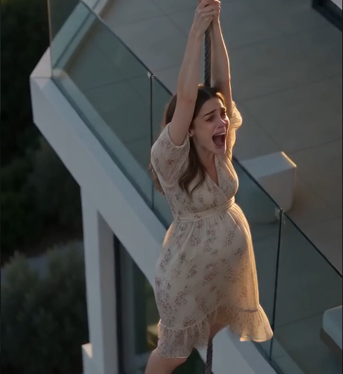 Full : Her mother-in-law pushed her from the rooftop and Daniel cut the rope… but the old maid was left hanging to save the pregnant woman and her baby.