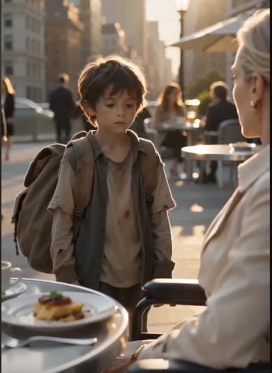 A HUNGRY BOY ASKED A MILLIONAIRE FOR LEFTOVERS, THEN REVEALED WHY SHE HAD BEEN TRAPPED IN A WHEELCHAIR FOR YEARS.