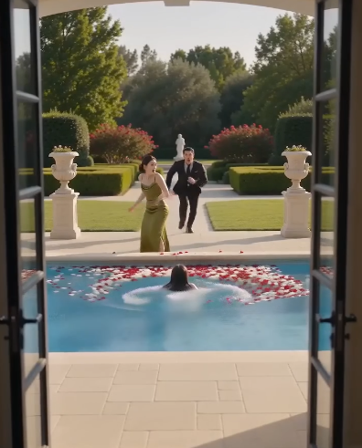 Full: SHE PUSHED A CHILD INTO THE POOL FOR A MANSION—BUT SHE DIDN’T KNOW HER FATHER HAD SEEN EVERYTHING.