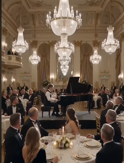 Full: THEY LAUGHED WHEN THE WAITER TOUCHED THE PIANO—UNTIL ONE FORGOTTEN MELODY EXPOSED THE MAN WHO DESTROYED HIS FATHER.
