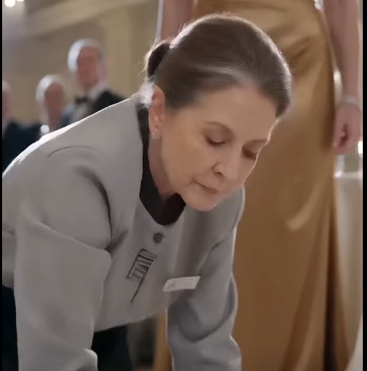THEY MADE THE JANITOR KNEEL AT A LUXURY WEDDING… THEN THE GROOM SAW HER FACE AND FELL TO HIS KNEES.