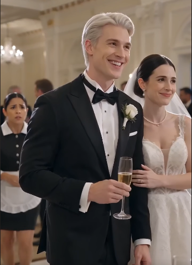 EVERYONE THOUGHT THE MAID HAD RUINED THE WEDDING, UNTIL THEY SAW WHAT WAS INSIDE HIS GLASS.