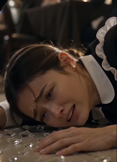 THE WAITRESS FELL AMONG BROKEN GLASS—BUT WHAT HIT THE FLOOR BESIDE HER FINALLY CLEARED HER DEAD FATHER’S NAME.