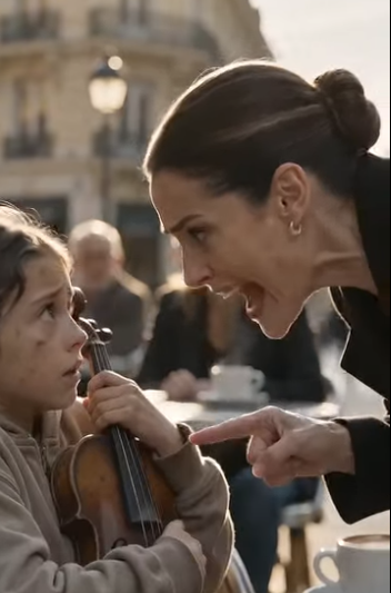 SHE ONLY PLAYED THE VIOLIN BECAUSE SHE WAS HUNGRY… BUT ONE SONG MADE A RICH WOMAN BREAK DOWN IN FRONT OF EVERYONE.