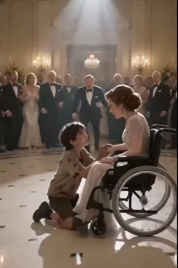 A filthy little boy walked into a room full of diamonds, power, and perfect smiles… but he wasn’t there to beg.