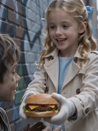 Full: SHE ONLY WANTED TO SHARE HER LUNCH… BUT ONE HUG CHANGED A FAMILY’S LIFE FOREVER.