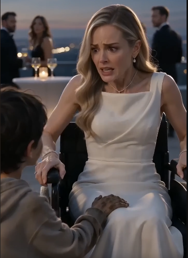 A MUD-COVERED BOY WALKED INTO A LUXURY ROOFTOP PARTY… AND TOUCHED THE ONE PAIN EVERYONE ELSE PRETENDED NOT TO SEE.